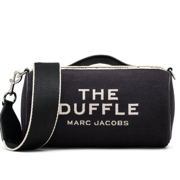 NWT! Marc Jacobs The Jacquard Duffle bag -Black Canvas - Picture 2 of 16